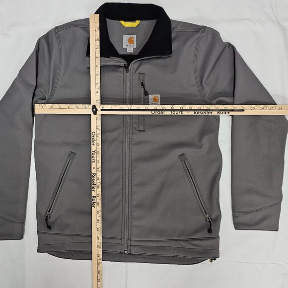 Carhartt Crowley Soft Shell Rain Defender Jacket Gray Men’s Size Medium EUC - Picture 11 of 12